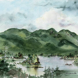 Elk Lake from Big Darling by Amanda Amend