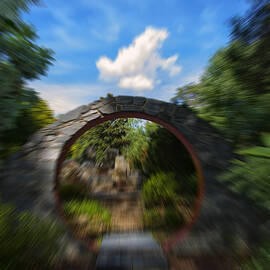 entering the garden gates abstract by Flees Photos