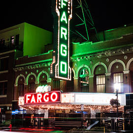Fargo ND Theatre at Night Picture by Paul Velgos