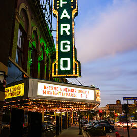 Fargo Theater and Downtown Along Broadway Drive by Paul Velgos