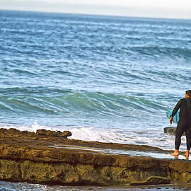 Father and daughter surf session. by Waterdancer 