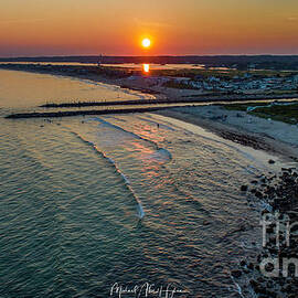 Fenway Beach Sunset by Veterans Aerial Media LLC