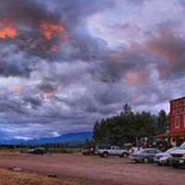 Fiery Polebridge Sunset Panorama by Adam Jewell