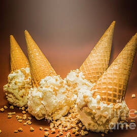 Fine art ice cream cone spill by Jorgo Photography