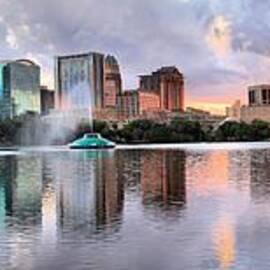 Fire In The Sky Over Orlando by Adam Jewell