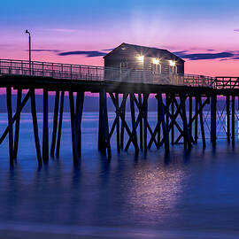 First Light At The Jersey Shore Pier by Susan Candelario