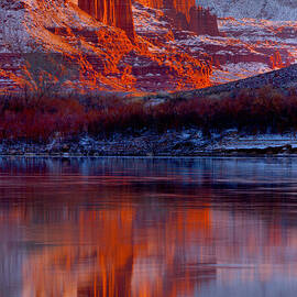 Fisher Towers And Snow Caps by Adam Jewell