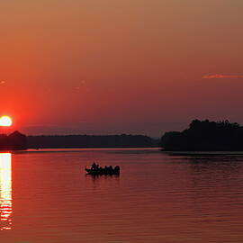 Fishing Until Sunset by Dale Kauzlaric