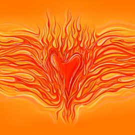 Flaming Heart by David Kyte