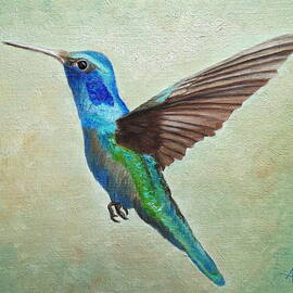 Flying Hummingbird by Angeles M Pomata