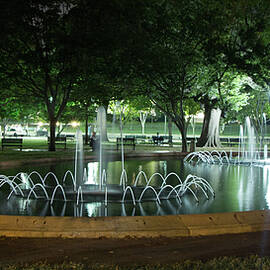 Fountain at Night by Ed Clark