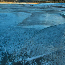 Fractured Ice And Methane Bubbles by Adam Jewell