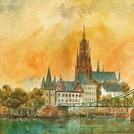 Frankfurt watercolor by Juan  Bosco