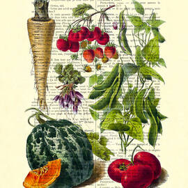 Fruits and vegetables kitchen decoration by Madame Memento
