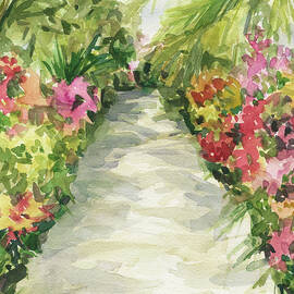 Garden Path New York Botanical Garden Orchid Show by Beverly Brown