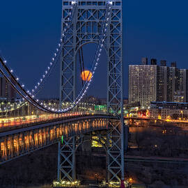 George Washington Bridge Full Moonrise by Susan Candelario