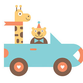 Animal Car Pool by Mitch Frey