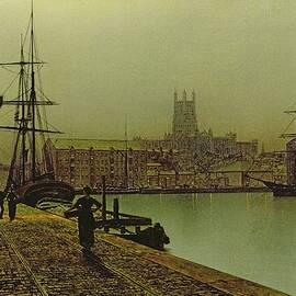 Gloucester Docks by John Atkinson Grimshaw