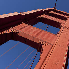 Golden Gate Bridge at an angle by Garry Gay