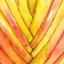 Golden Travelers Palm Trunk by Carlin Blahnik CarlinArtWatercolor
