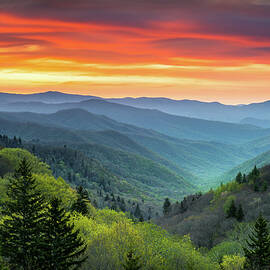 Great Smoky Mountains National Park Gatlinburg TN Scenic Landscape by Dave Allen