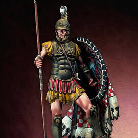 Greek hoplite - 01 by AM FineArtPrints