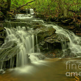 Gushing At Cave Falls by Adam Jewell