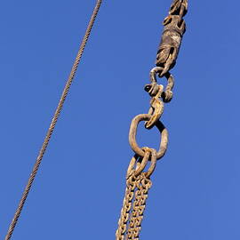 Hanged Crane Steel Chain by Sami Sarkis Photography