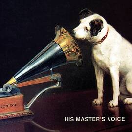 His Master's Voice - HMV - Dog and Gramophone - Vintage Advertising Poster by Studio Grafiikka