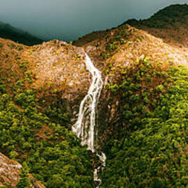 Horsetail falls in Queenstown Tasmania by Jorgo Photography