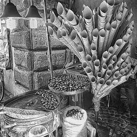 Hot chestnut street seller by Stefano Senise