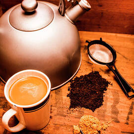 Hot drink details. Tea print by Jorgo Photography