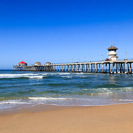 Huntington Beach Pier in Orange County California by Paul Velgos