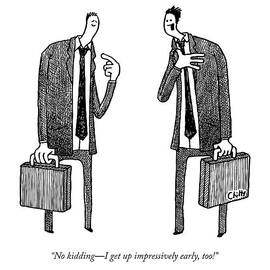 I get up impressively early too by Tom Chitty