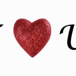 I love you sign on white background by Sami Sarkis Photography
