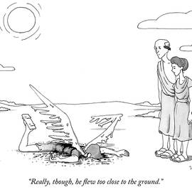 Icarus crashing by Charlie Hankin