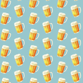 Ice Cold Beer Pattern by Little Bunny Sunshine
