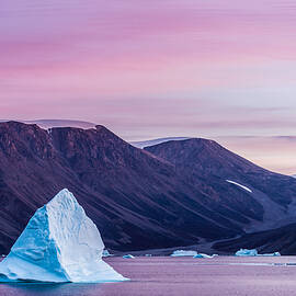 Iceberg Sunset - Greenland Photograph by Duane Miller