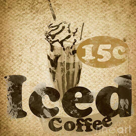 Iced Coffee Cafe Tin Sign by Jorgo Photography