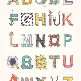Illustrated Alphabet by Freshinkstain