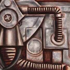 industrial elephant art print by tommervik