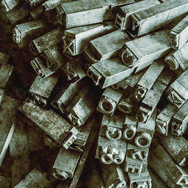 Industrial letterpress typeset  by Jorgo Photography