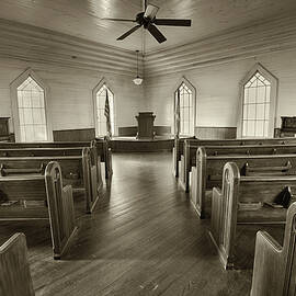 Interior of a historic church in the Dothan's Landmark Park by Miroslav Liska