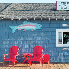 Jamsen's Fish Market Copper Harbor Michigan by Mary Lee Dereske