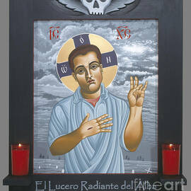 Jesus Christ Morning Star with Frame 108 by William Hart McNichols