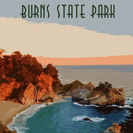 Julia Pfeiffer state park, California by AM FineArtPrints