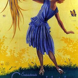 Julius Krupnik - Summer Dresses - Vintage Advertising Poster by Studio Grafiikka