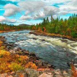 Klaralven river near Engerdal, Norway by Miroslav Liska