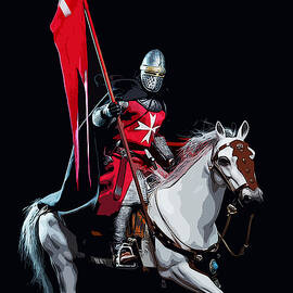 Knight Hospitaller by AM FineArtPrints