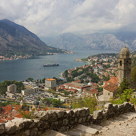 Kotor Panoramic View From the Fortress by Kiril Stanchev